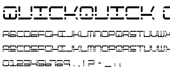 QuickQuick Condensed font